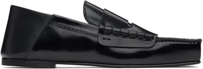 Shop Jacquemus Black La Casa 'les Loafers Carré' Loafers In 990 Black