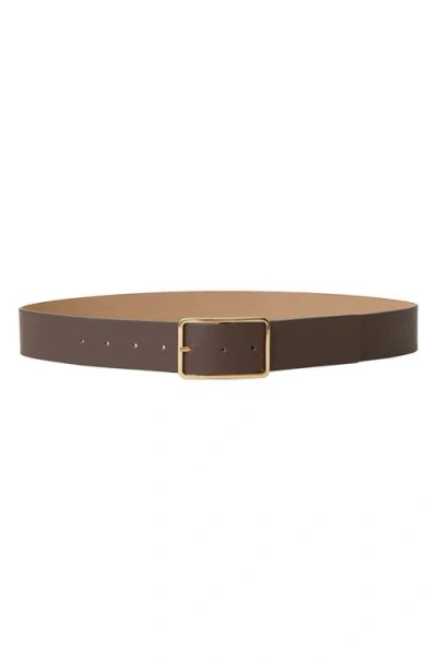 B-low The Belt Milla Leather Belt In Chocolate Gold