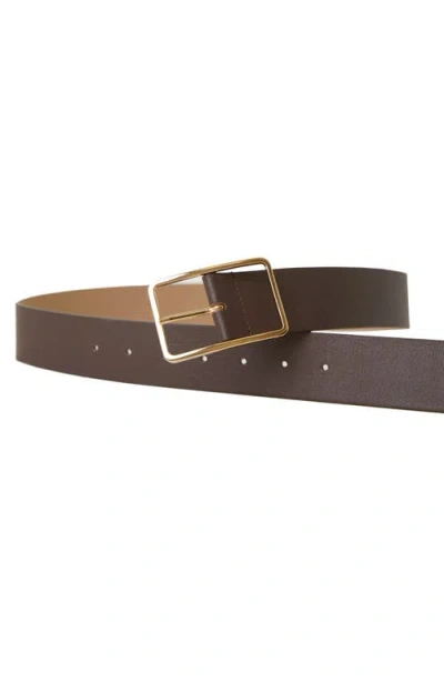 B-low The Belt Milla Leather Belt In Chocolate Gold