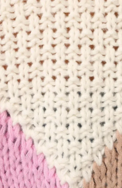 Petal And Pup Petal & Pup Koda Colorblock Oversize Sweater In Burgundy