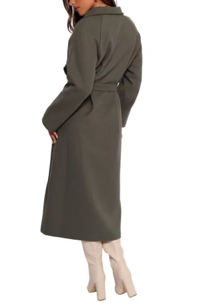 Petal And Pup Petal & Pup Violeta Belted Coat In Gray