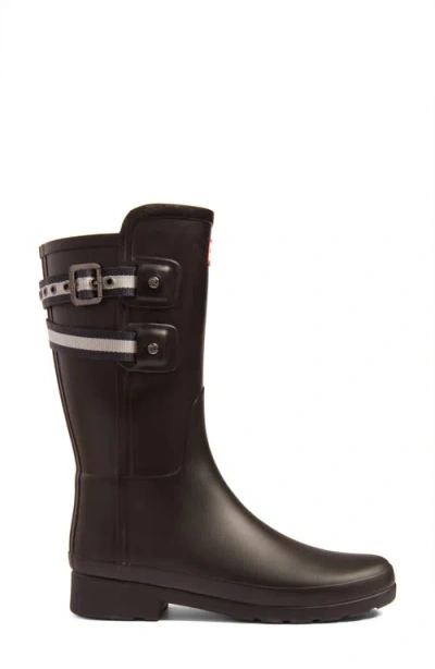 Hunter Original Refined Short Rain Boot In Black