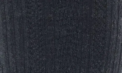 Smartwool Everyday Merino Wool Blend Cable Knee High Socks In Charcoal