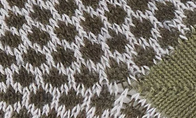 Smartwool Everyday Popcorn Polka Dot Merino Wool Blend Crew Socks In Winter Moss