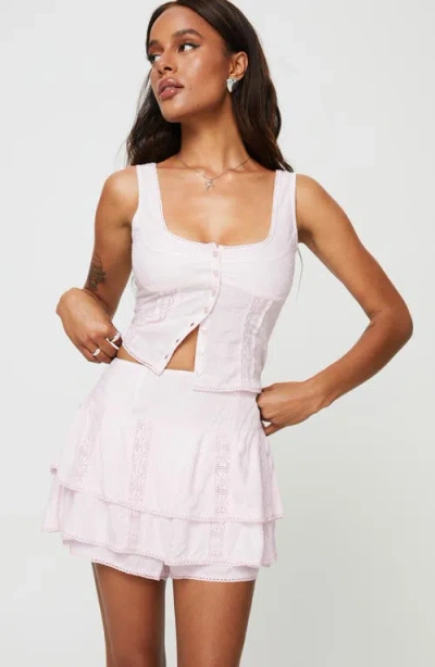 Princess Polly Cheyla Button-up Tank In Pink