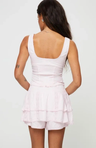 Princess Polly Cheyla Button-up Tank In Pink