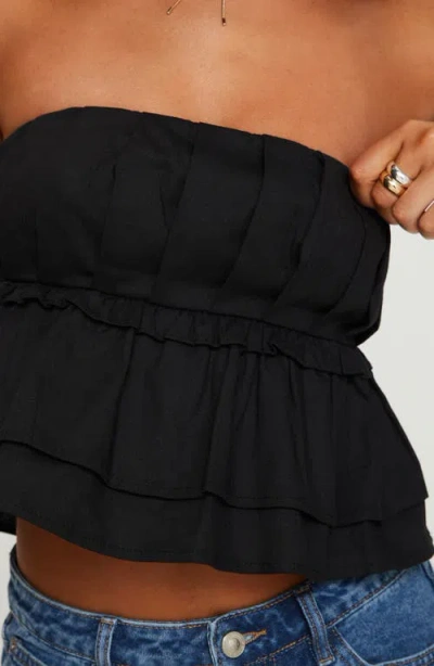 Princess Polly Ericka Strapless Top In Black