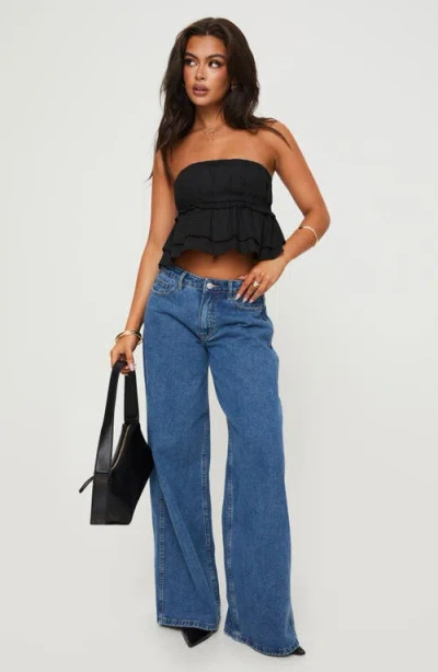 Princess Polly Ericka Strapless Top In Black