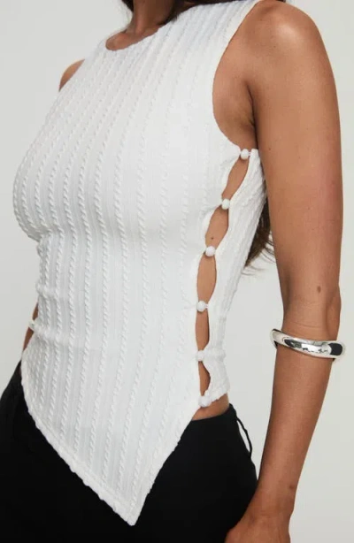 Shop Princess Polly Yulkie Cutout Asymmetric Tank In White