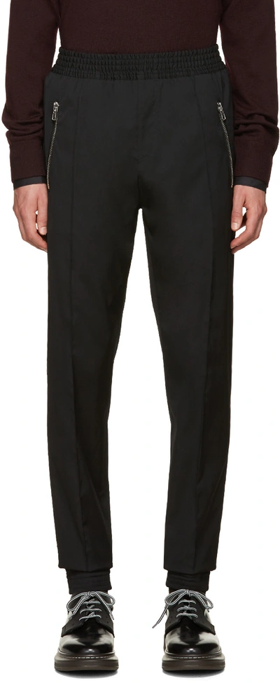 Givenchy Stretch Wool Gabardine Jogging Trousers In Black