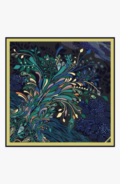 Jessie Zhao New York Silk Scarf Of The Sprinkle Night In Black