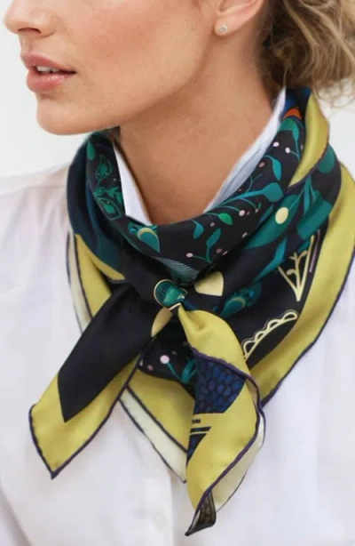 Jessie Zhao New York Silk Scarf Of The Sprinkle Night In Black