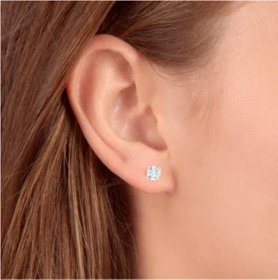 Bliss Diamond 1/2ct Diamond Screwback Studs Lab Grown Diamond Eco Friendly 14k Gold In 14k White Gold