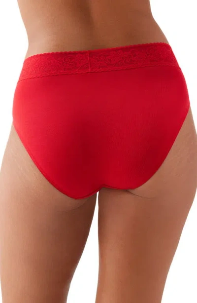 Shop Wacoal Comfort Touch High Leg Briefs In Equestrian Red