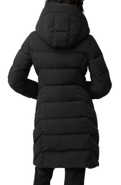 Soia & Kyo Hooded Water Repellent Down Puffer Coat In Black