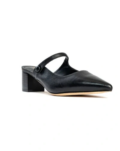 Allegra James Tomia Leather Maryjane In Black