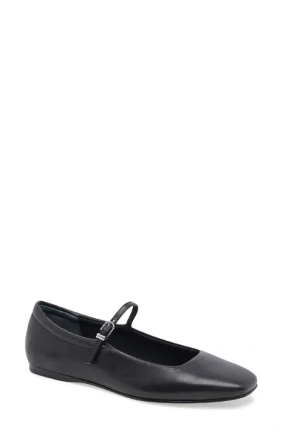 Dolce Vita Anneke Mary Jane Flat In Onyx Suede