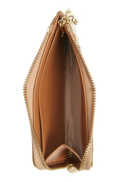 Marc Jacobs The Top Zip Multi Leather Wallet In Camel
