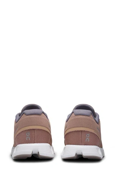 On Cloud 5 Running Shoe In Rosebrown/fog
