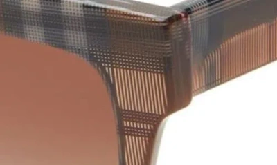 Burberry Kitty Be4364 396713 Butterfly Sunglasses In Check Brown/brown Gradient