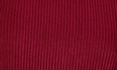 24seven Comfort Apparel Petites Ruffle Cap Sleeve High Neck Pleated Tiered Mini Dress In Wine