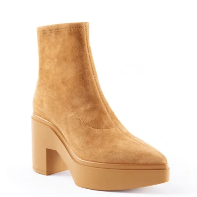 Shop Cecelia New York Lawrence Platform Bootie In Nutella