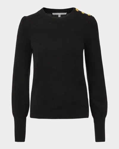 Veronica Beard Nelia Cashmere Sweater In Black