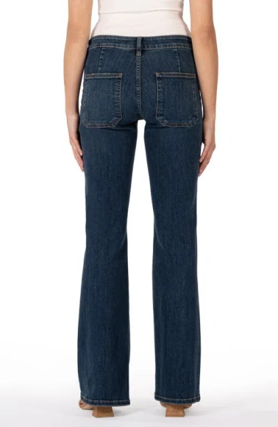 Kut From The Kloth Ana High Rise Flare Leg Jeans In Deductive In Deductive