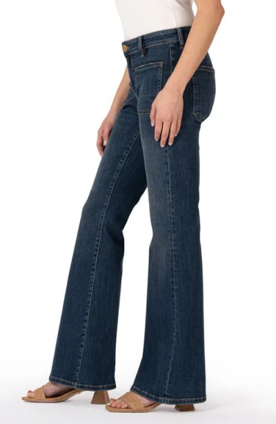 Kut From The Kloth Ana High Rise Flare Leg Jeans In Deductive In Deductive