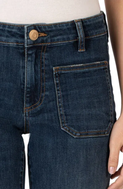 Kut From The Kloth Ana High Rise Flare Leg Jeans In Deductive In Deductive