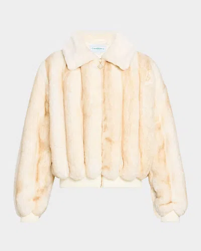 CASABLANCA MEN'S FAUX-FUR ZIP JACKET 