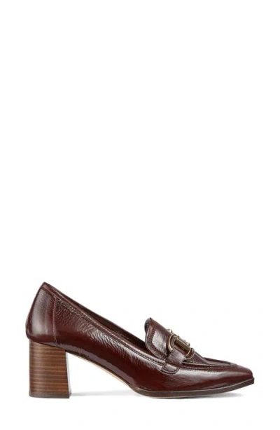 Shop Lk Bennett Luca Block Heel Pump In Chocolate