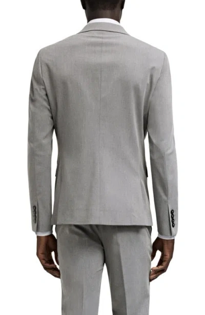 Mango Superslim Fit Stretch Sport Coat In Grey