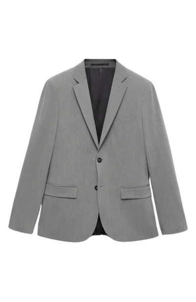 Mango Superslim Fit Stretch Sport Coat In Grey