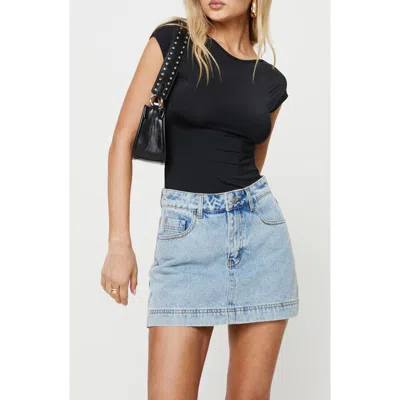 PRINCESS POLLY PRINCESS POLLY GAZELLE DENIM MINISKORT 