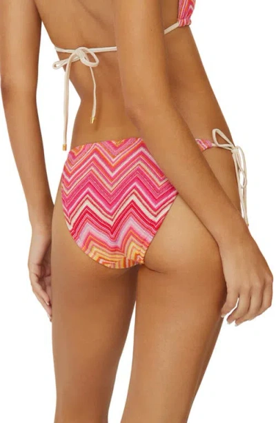 Pq Swim String Bikini Bottoms In Cayenne