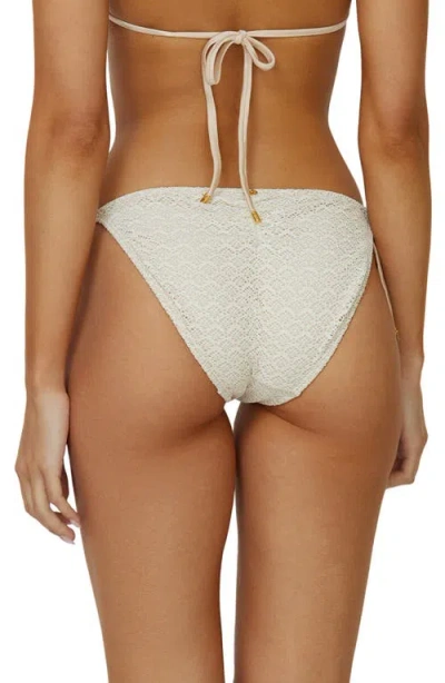 Pq Swim String Bikini Bottoms In Biscotti