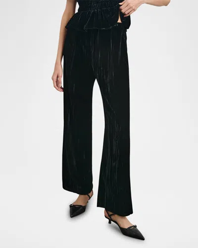 Rails Brissa Velvet Flare Pants In Black Velvet