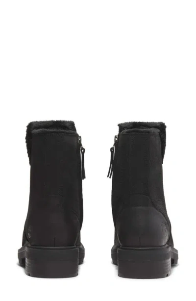 Timberland Brimfield Mid Warm Lined Boot In Black Full Grain