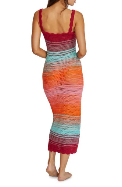 Pq Swim Reese Semisheer Cotton Cover-up Dress In Kai