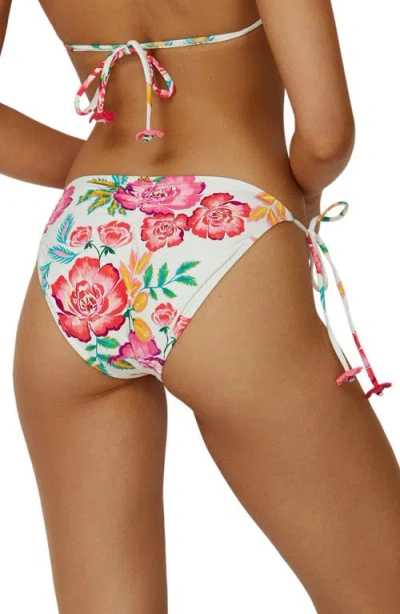 Pq Swim Embroidered Bikini Bottoms In Pink
