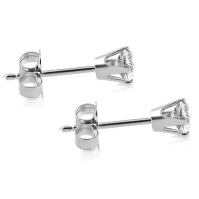 Bliss Diamond 1/4 Ct Tw Diamond Studs 14k Gold Lab Grown In 14k White Gold