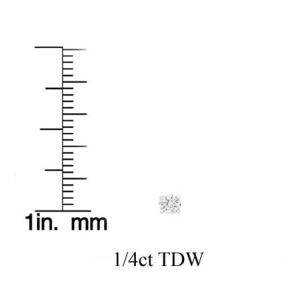 Bliss Diamond 1/4 Ct Tw Diamond Studs 14k Gold Lab Grown In 14k White Gold