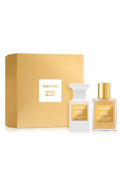 Tom Ford Soleil Blanc Eau De Parfum & Shimmer Body Oil Gift Set (limited Edition) $340 Value In No Color