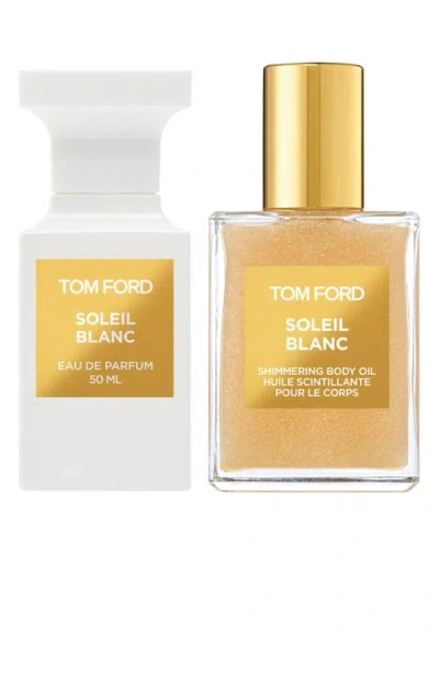Tom Ford Soleil Blanc Eau De Parfum & Shimmer Body Oil Gift Set (limited Edition) $340 Value In No Color