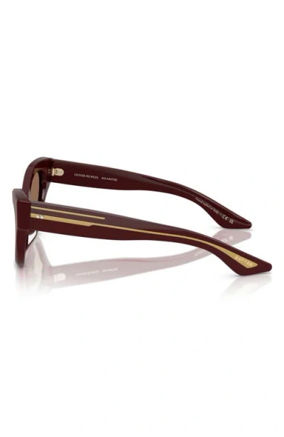 Oliver Peoples Womens Ov5573su 1951c Cat-eye Acetate Sunglasses Red In Burgundy