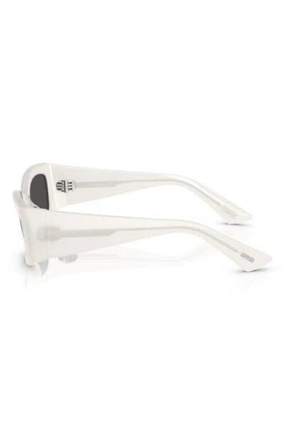 Oliver Peoples X Khaite 54mm Pillow Sunglasses In Dark Grey