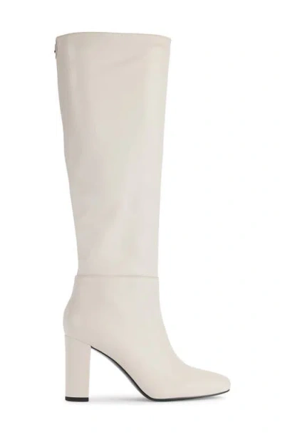 Karl Lagerfeld Paris Vani Knee High Boot In Soft White