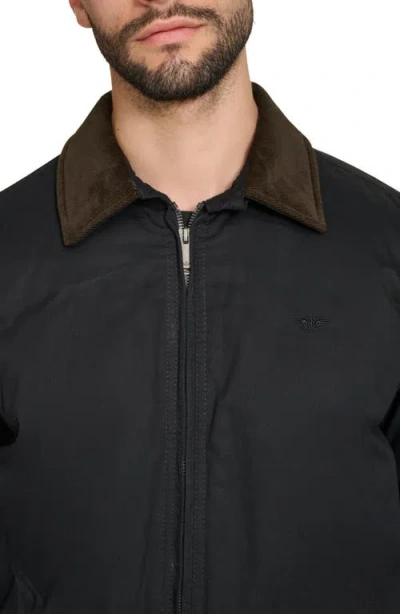 Shop Dockers ® Padded Corduroy Collar Cotton Bomber In Black