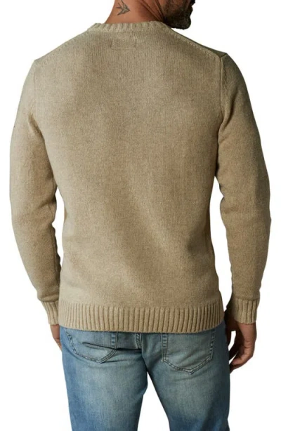 Shop The Normal Brand Normal Bear Jacquard Cotton Blend Crewneck Sweater In Oatmeal